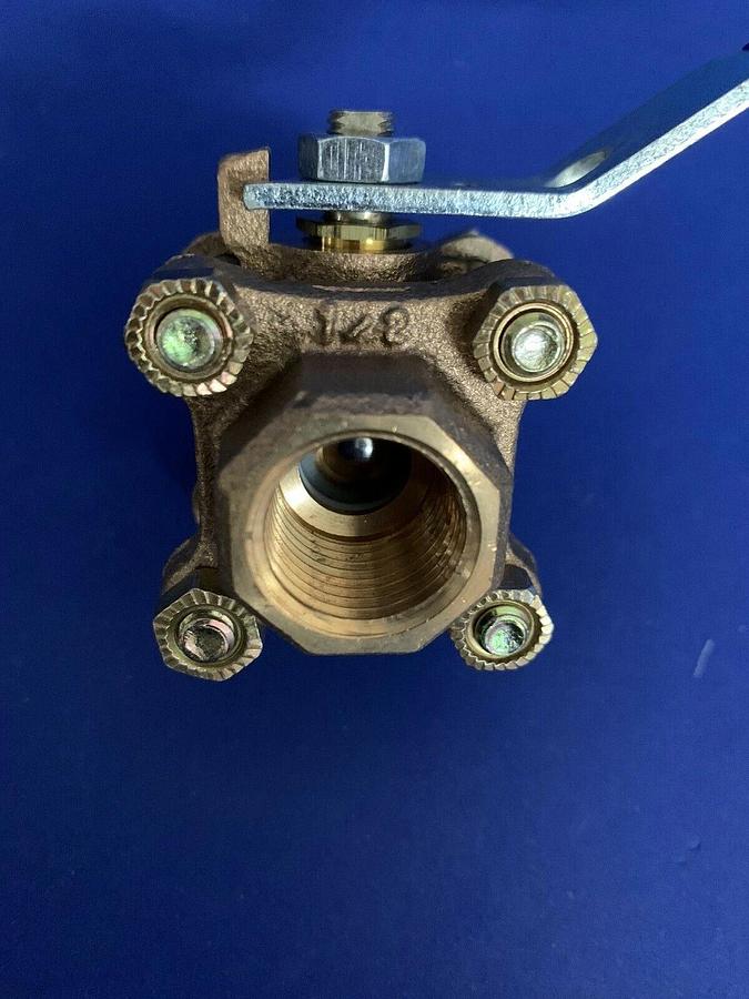 Used Nibco 1/2" Brass Threaded Ball Valve 600 WOG, Lot of 2