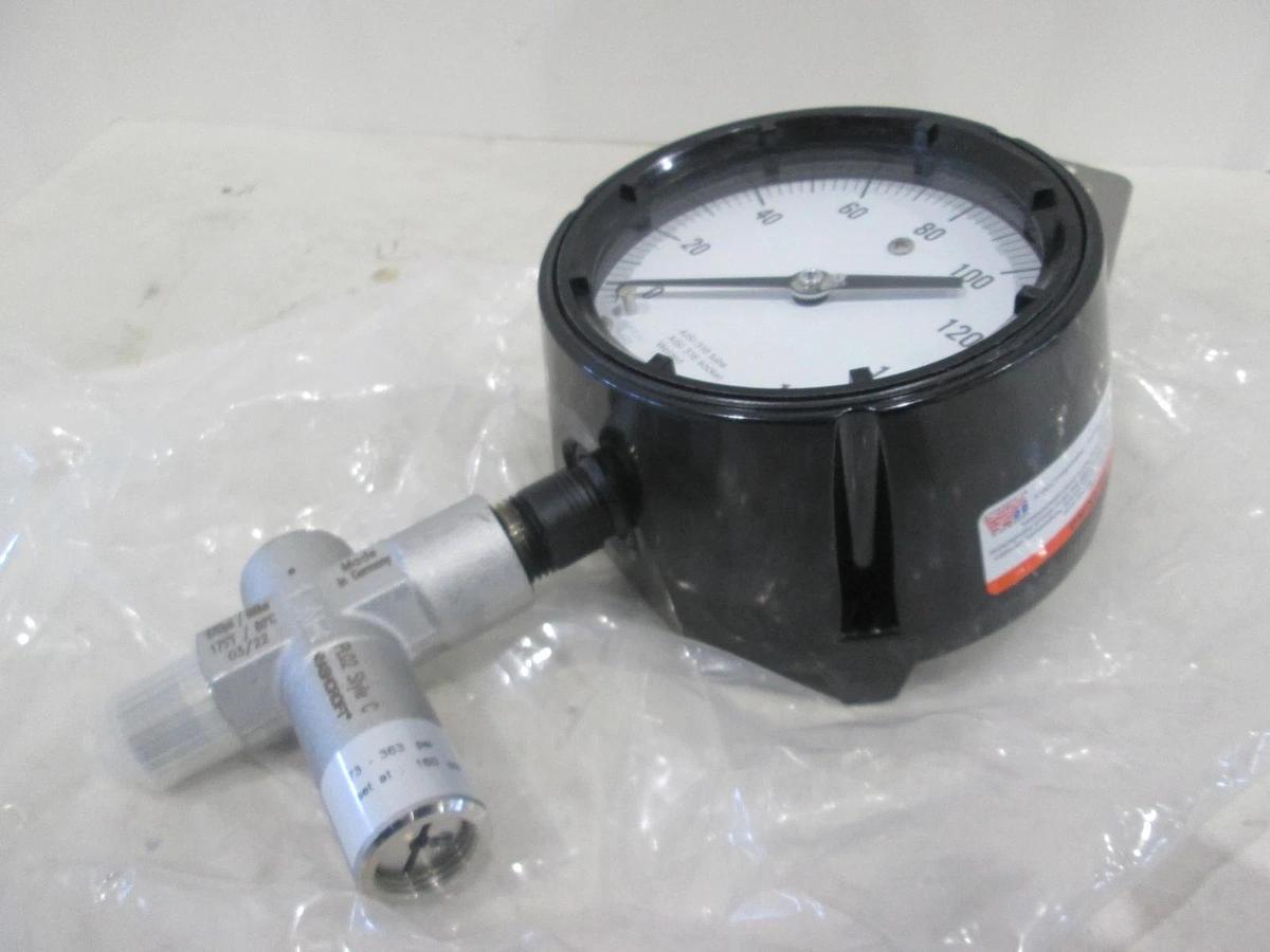 Ashcroft, Duragauge, 4-1/2", 0-160 PSI, Silicone Fill, New