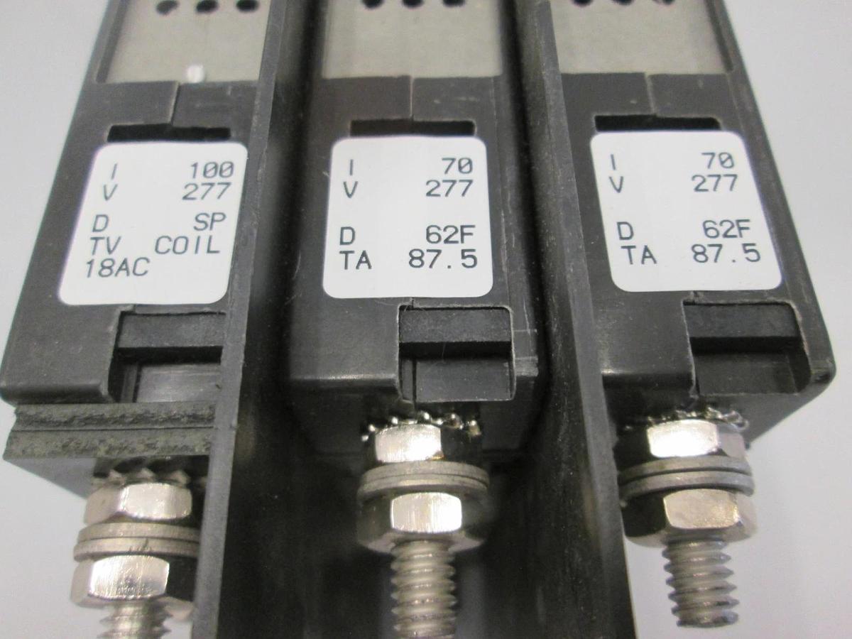 Used Airpax, 219-3-8625-21, Circuit Breaker, 3 Pole, 70-70-100A, Used