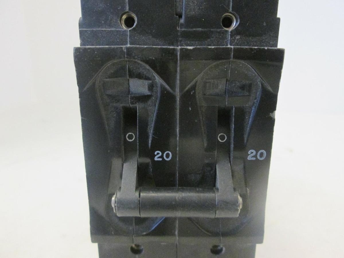 Used Airpax, 2 Pole Circuit Breaker, 219-3-1-61-8-9-20-H, 20A, Used