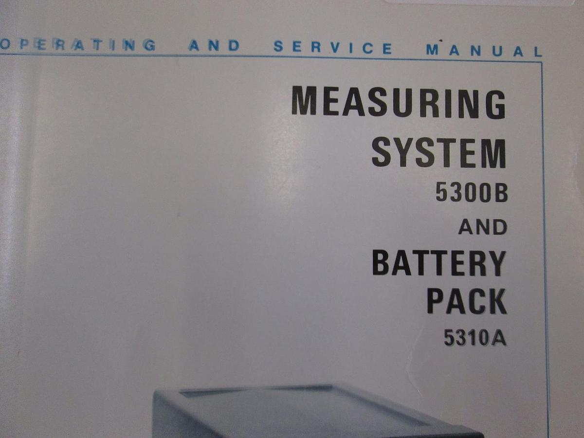 Used HP Measuring System 5300B and Battery Pack 5310A Operating Manual, Used