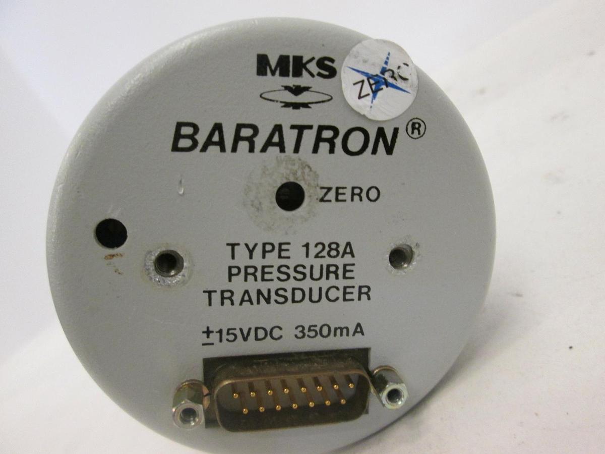 Used MKS, 10 Torr Baratron Pressure Transducer, 128AA-00010A, Used