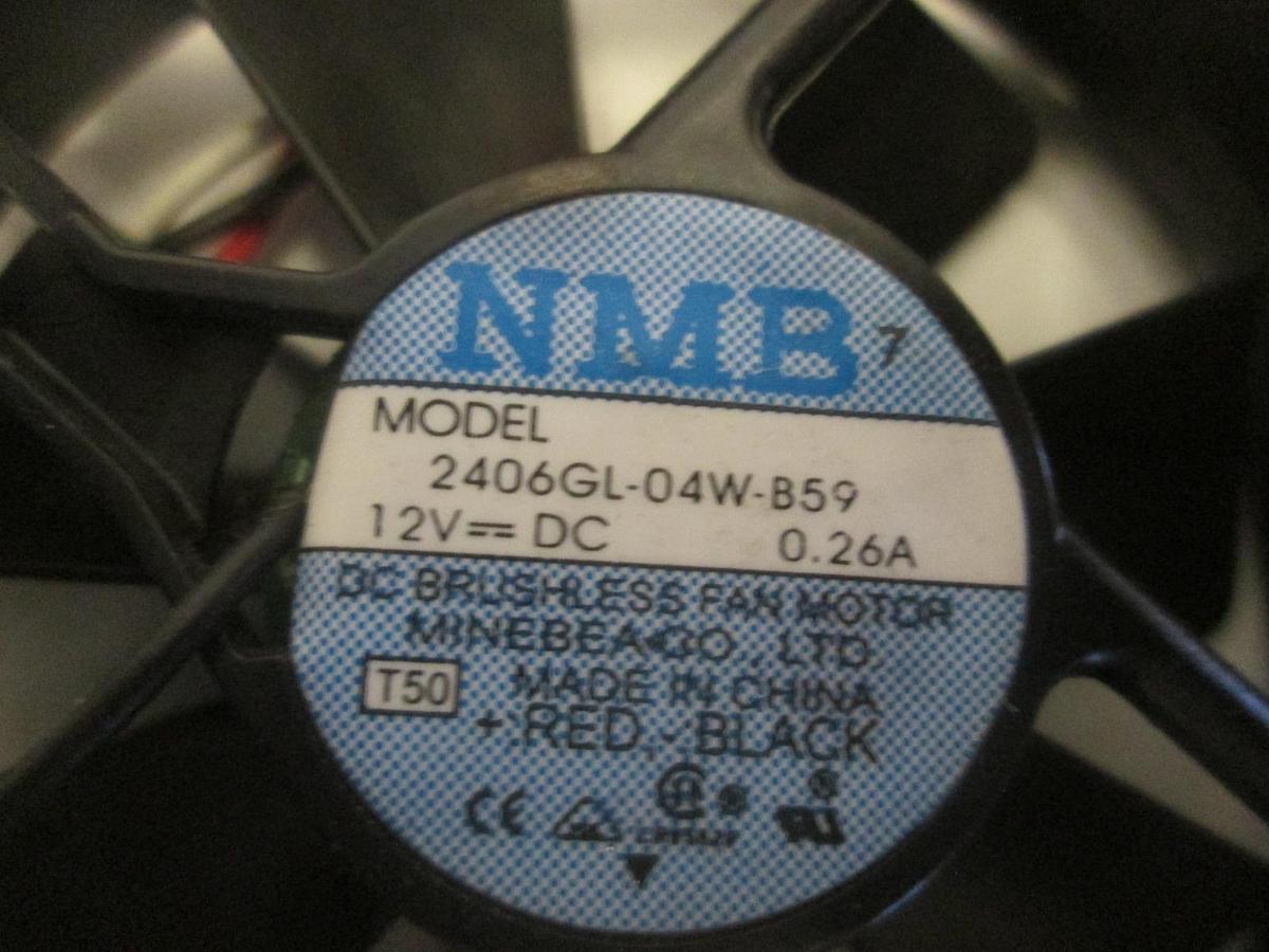Used NMB, 2406GL-04W-B59, DC Brushless Fan Motor, Used, Lot of 2