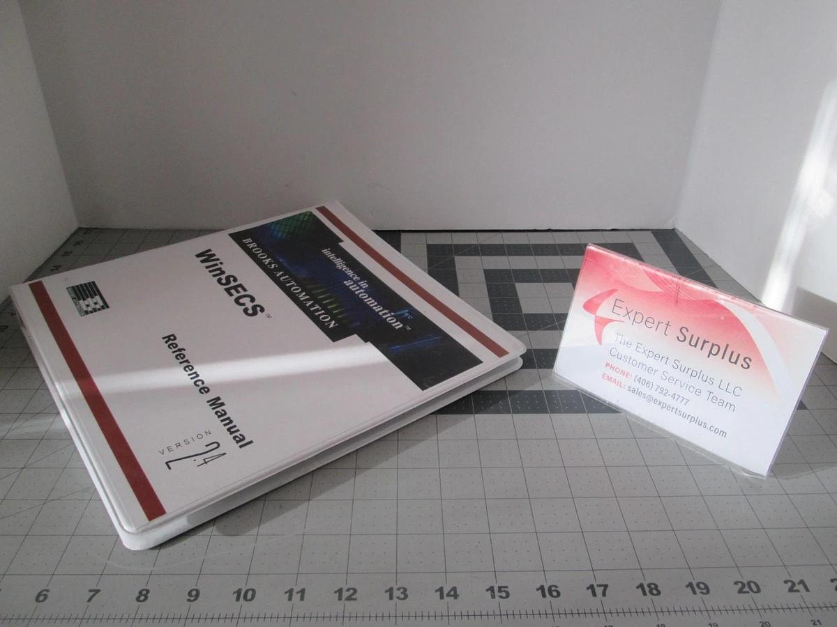 Used Brooks Automation, WinSECS Reference Manual, Version 2.4, Used