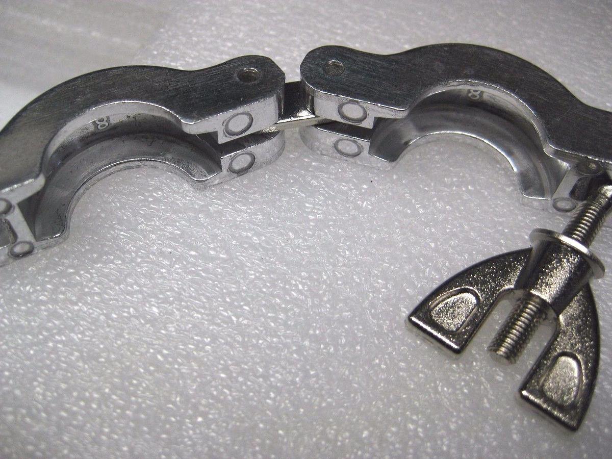 Used Hinge Clamp with Wingnut NW16 for Vacuum Fittings Lot of 10 New
