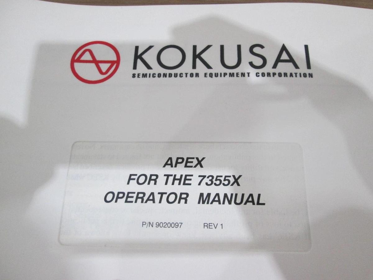 Used Kokusai, 9020097, APEX 7355X Operator Manual, Used
