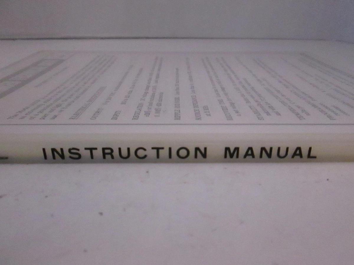 Used Power Designs Advanced Technical Data for Model 1025P, Used