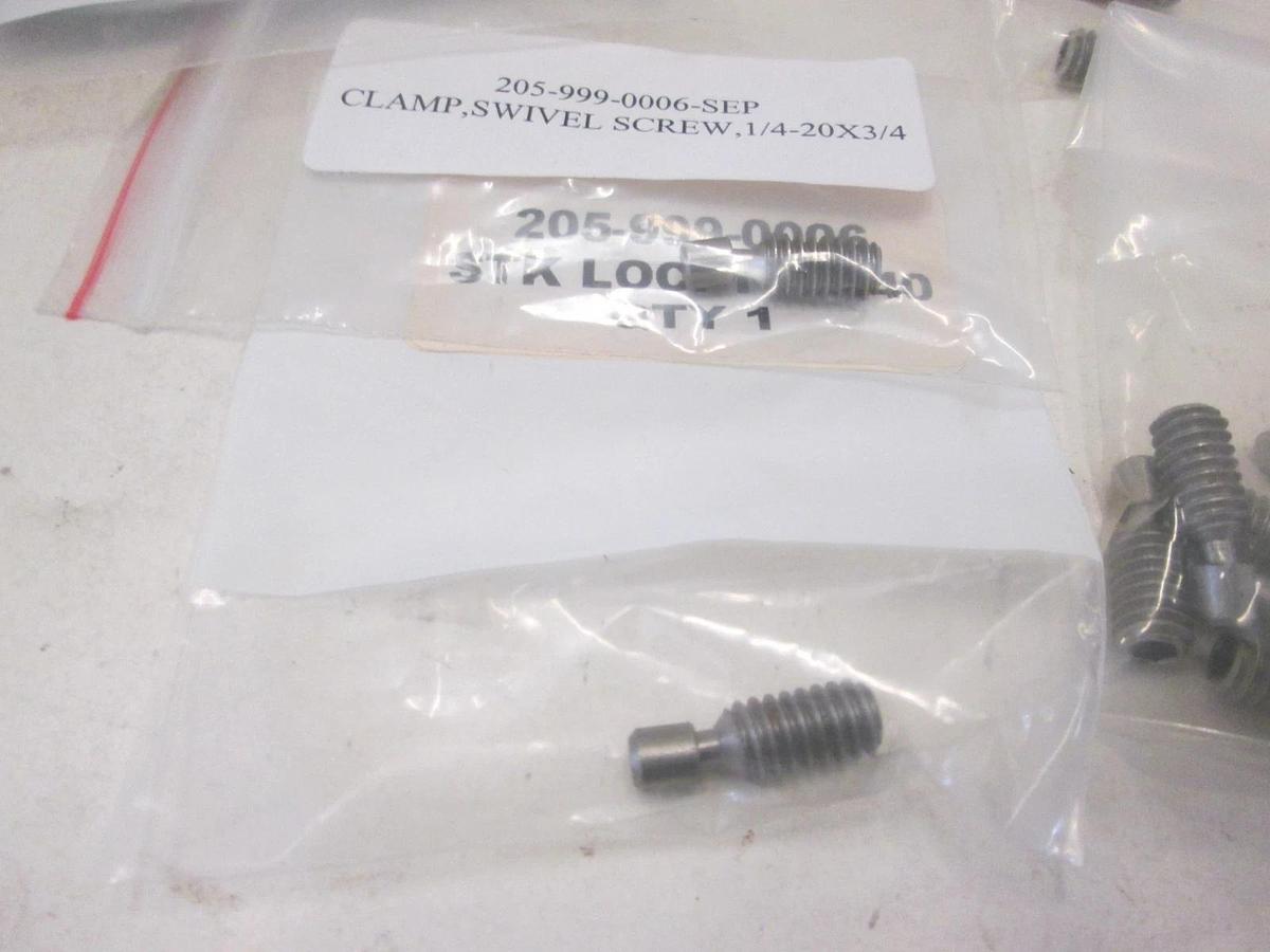 CARR LANE MANUFACTU, CL-2-SSC-S, CLAMP,SWIVEL SCREW, 1/4-20 x 3/4, New, Lot of30