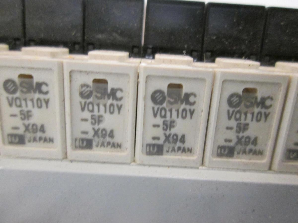 Used SMC, VV3Q11-ULB970, 10 Pos Manifold Assy w/ VQ110Y-SF, Used