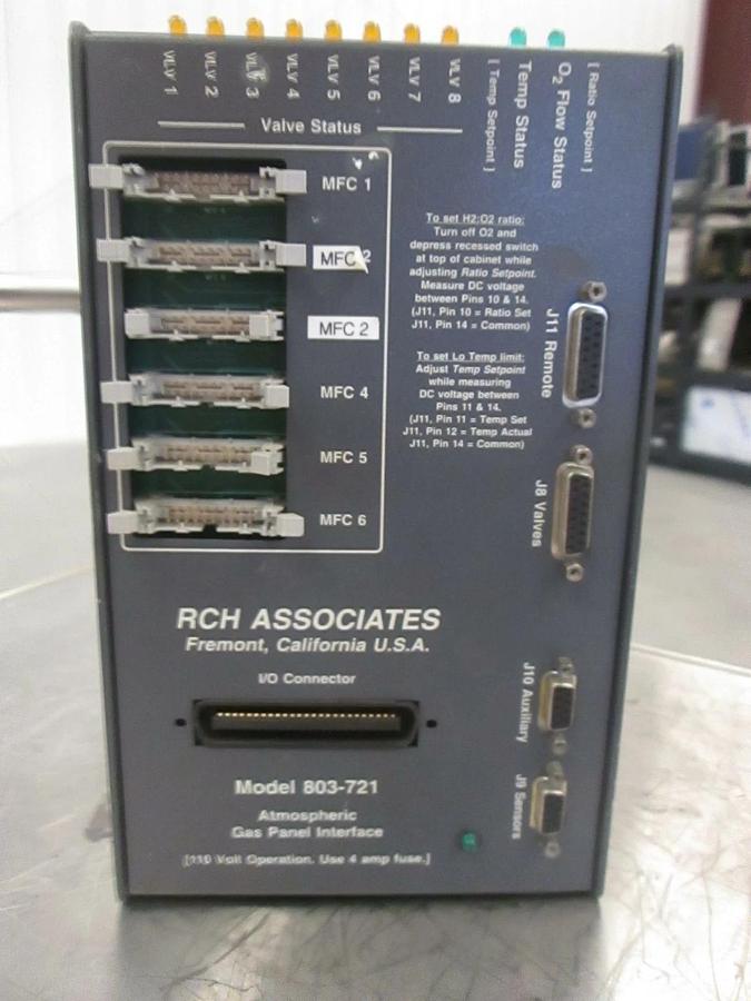 Used Integrated Time Systems, Atmospheric Gas Panel Model 803-721, Used