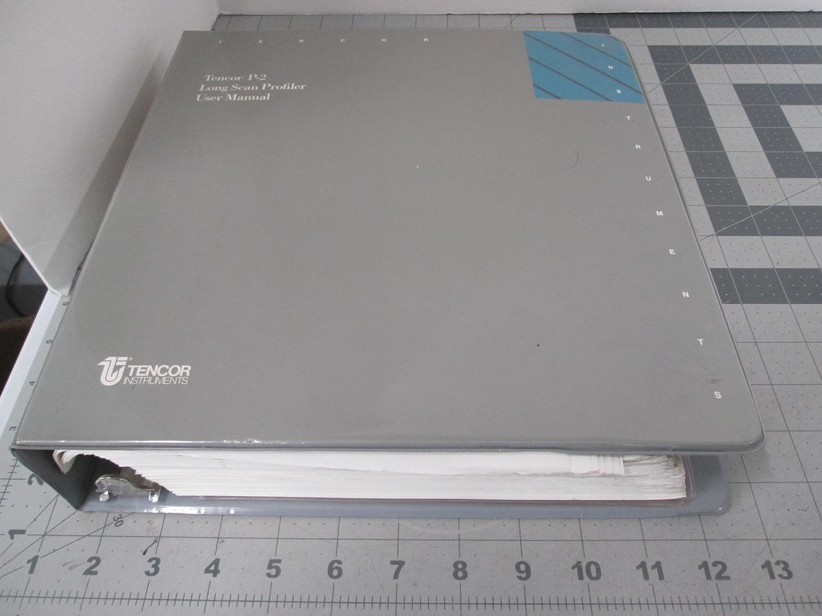Used Tencore, P-20, Long Scan Profiler, User's Manual, 183377-27, Used