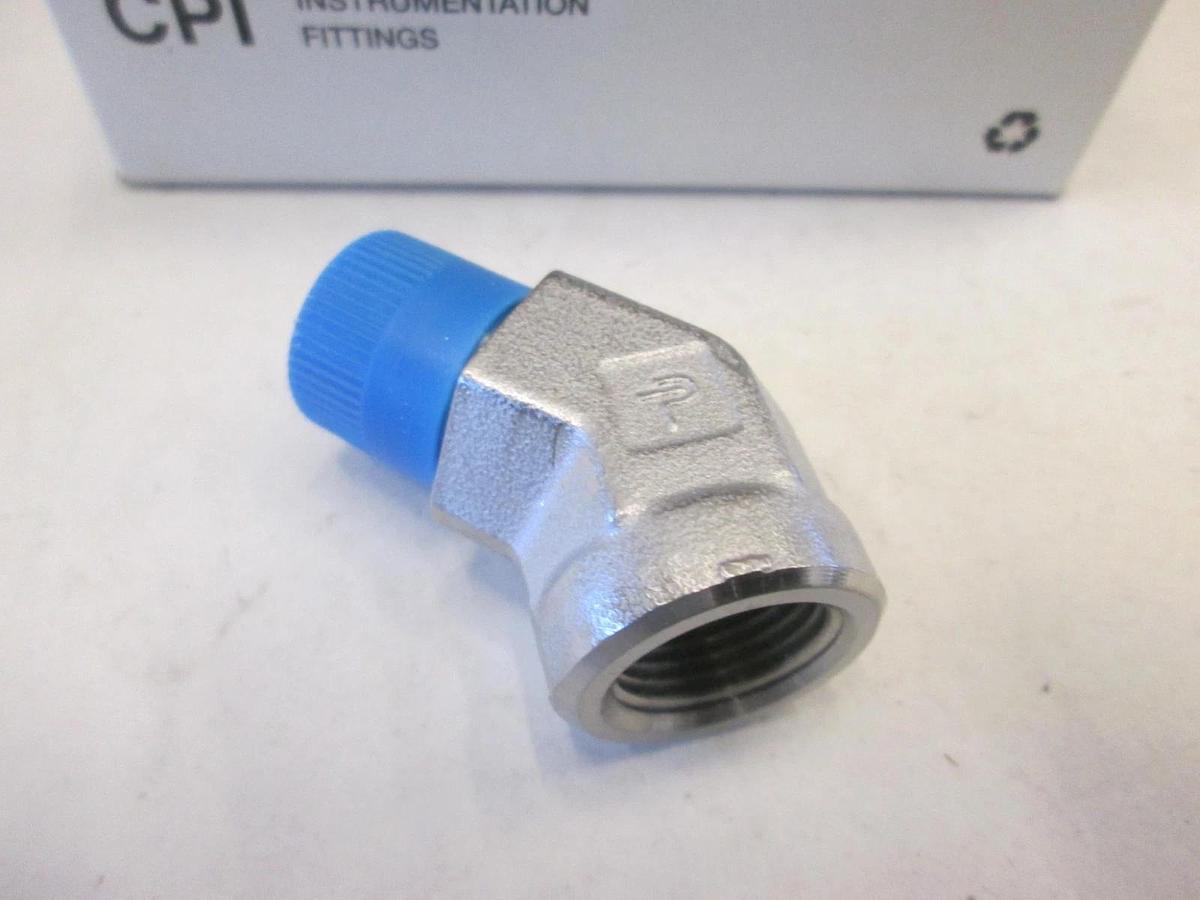 Parker, 6-6 SVE-SS, 45 Degree Elbow Fitting, Box of 4, New