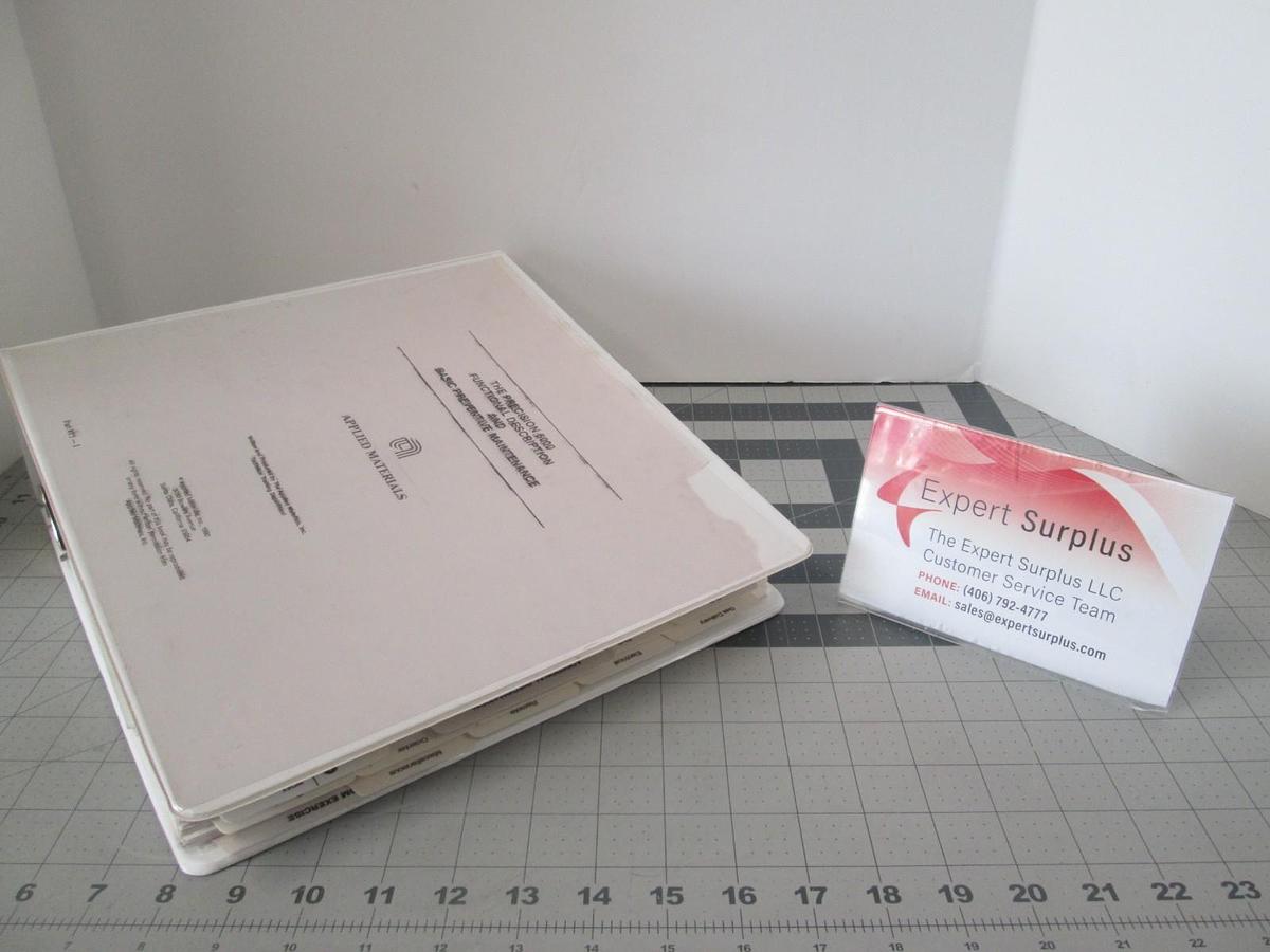 Used Applied Materials, Precision 5000 Mark 2, Functional Description Training, Used