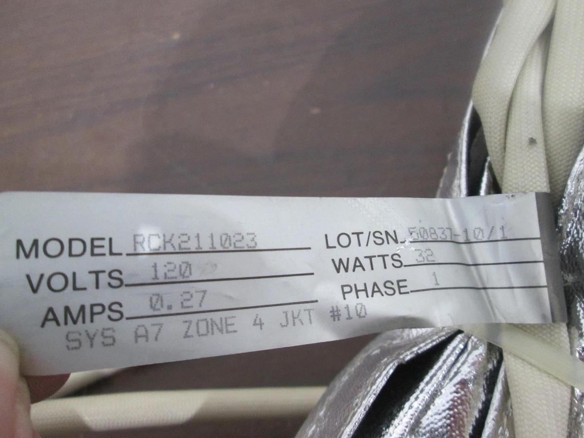 Used BriskHeat, RCK211023, Insulator Jacket, 120V, .27A, 32W, Single Phase, Used