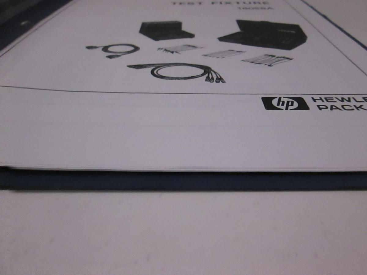 Used HP Model 16058A, Test Fixture Operation Note, Used