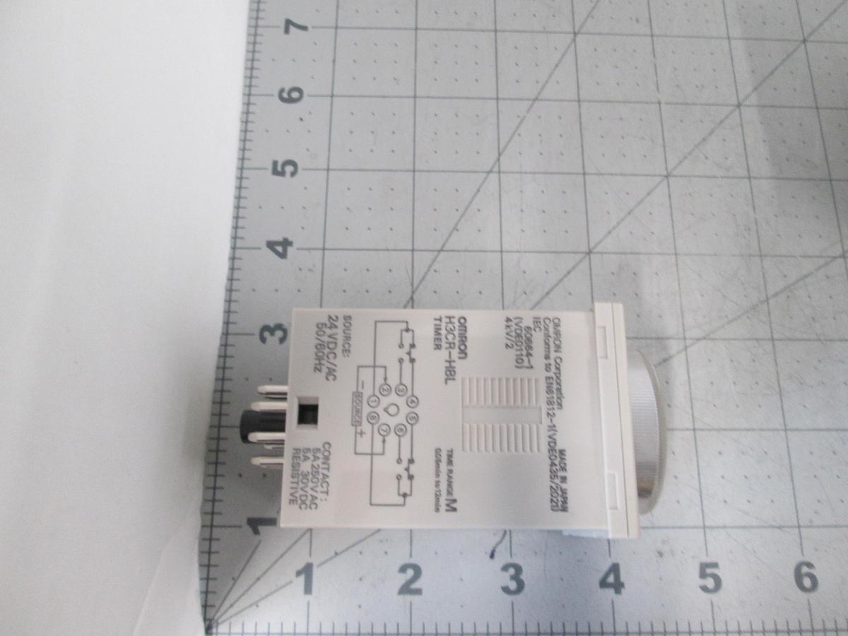 Used Omron, H3CR-H8L, AC/DC24 M, Solid State Timer, 24V 8-Pin 5A 250VAC
