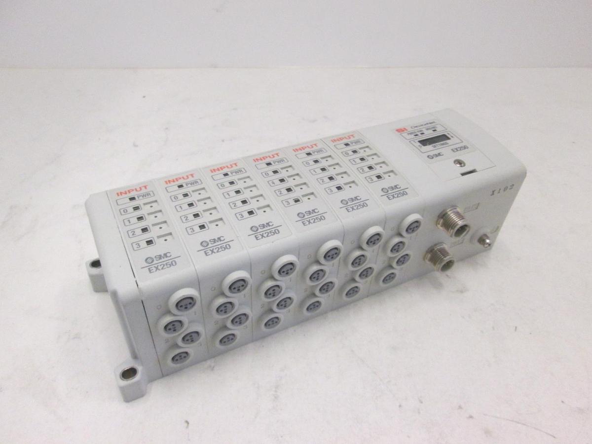 Used SMC, EX250, DeviceNet Interface Module Assy w/6 Input Blocks, Used