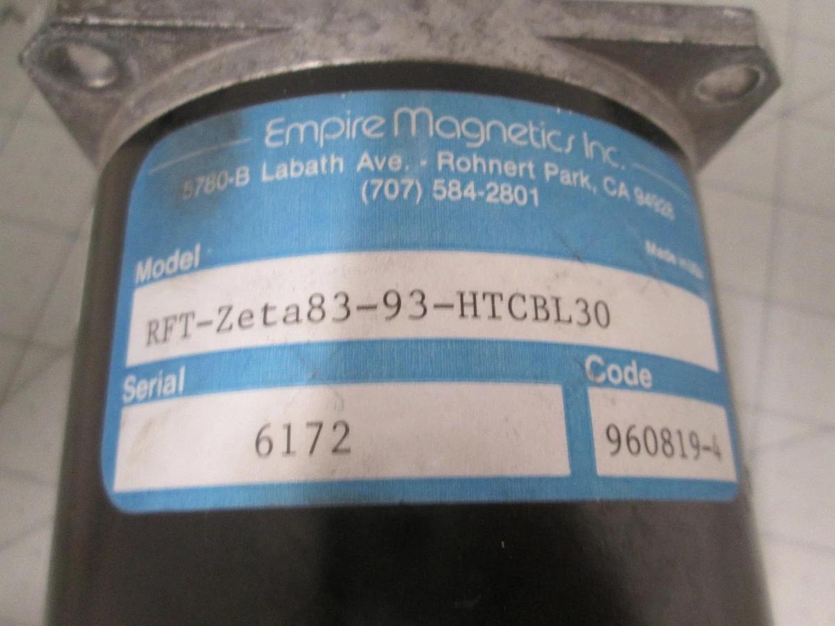 Empire Magnetics, RFT-ZETA83-93-HTCBL30, Parker Compumotor, New