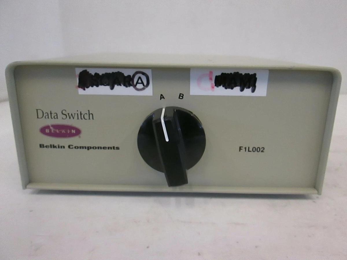 Used Belkin, F1L002, 2 Port External Switch, Used