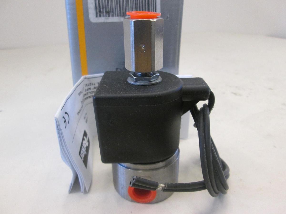 Parker, 71295SN2KNJ1N0L111C2, General Purpose Valve, 10W, 24V DC, 3/32, New