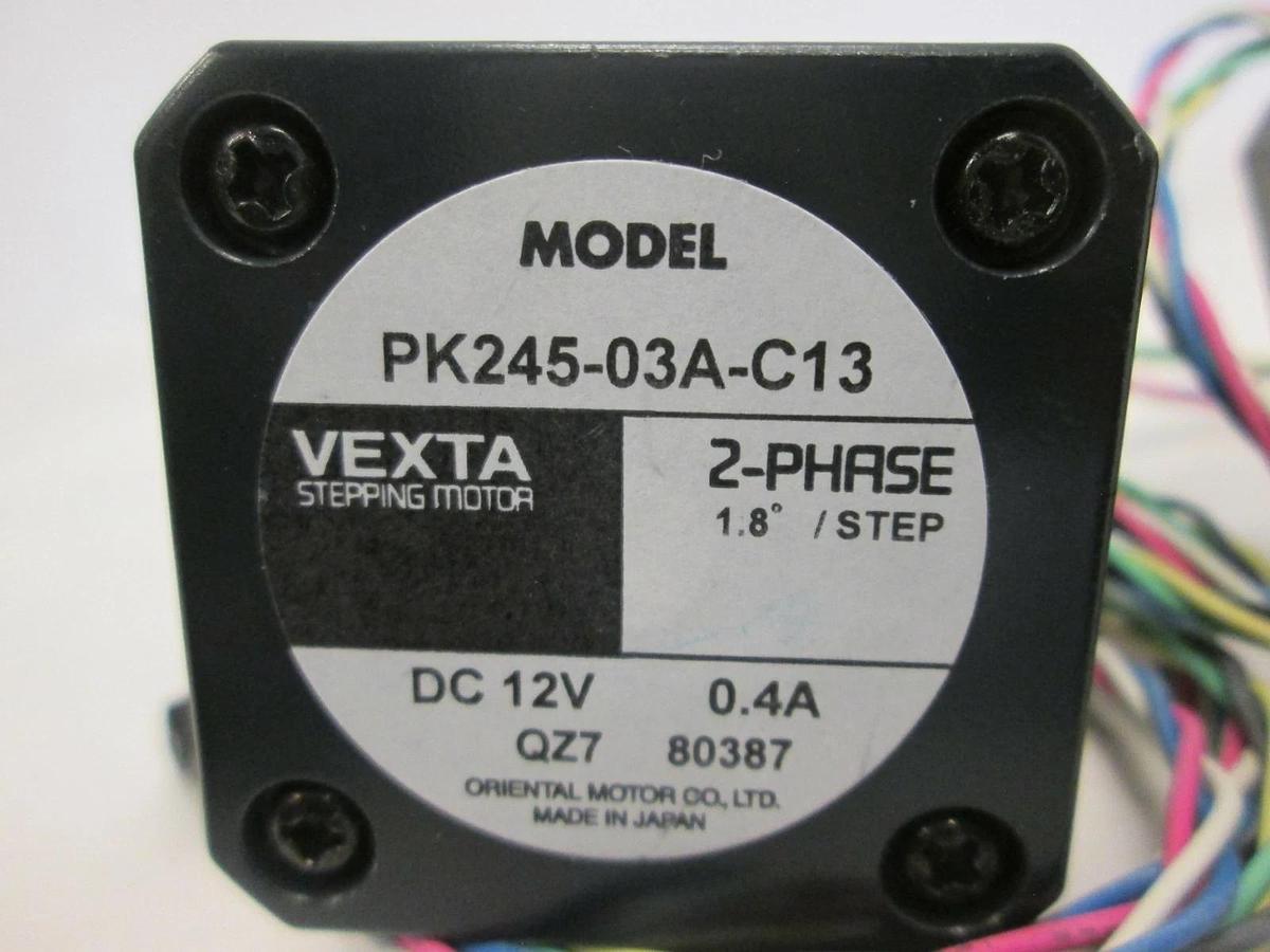 Used Vexta, 2 Phase Stepping Motor, PK245-03A-C13, Used, Lot of 2
