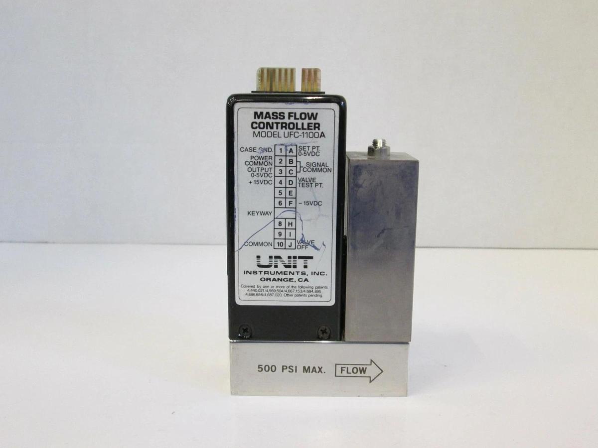 Used Unit UFC-1100A Mass Flow Controller MFC, O2, 2 SLPM, 1/4" Male