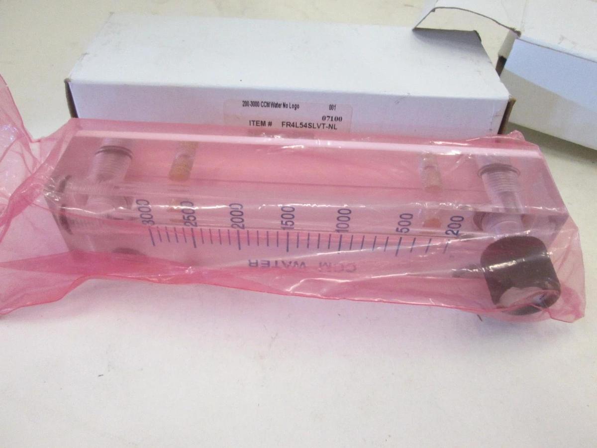 VWR, FR4L54SLVT-NL, Flowmeter, 200-3000CCM for Water, New, Lot of 2
