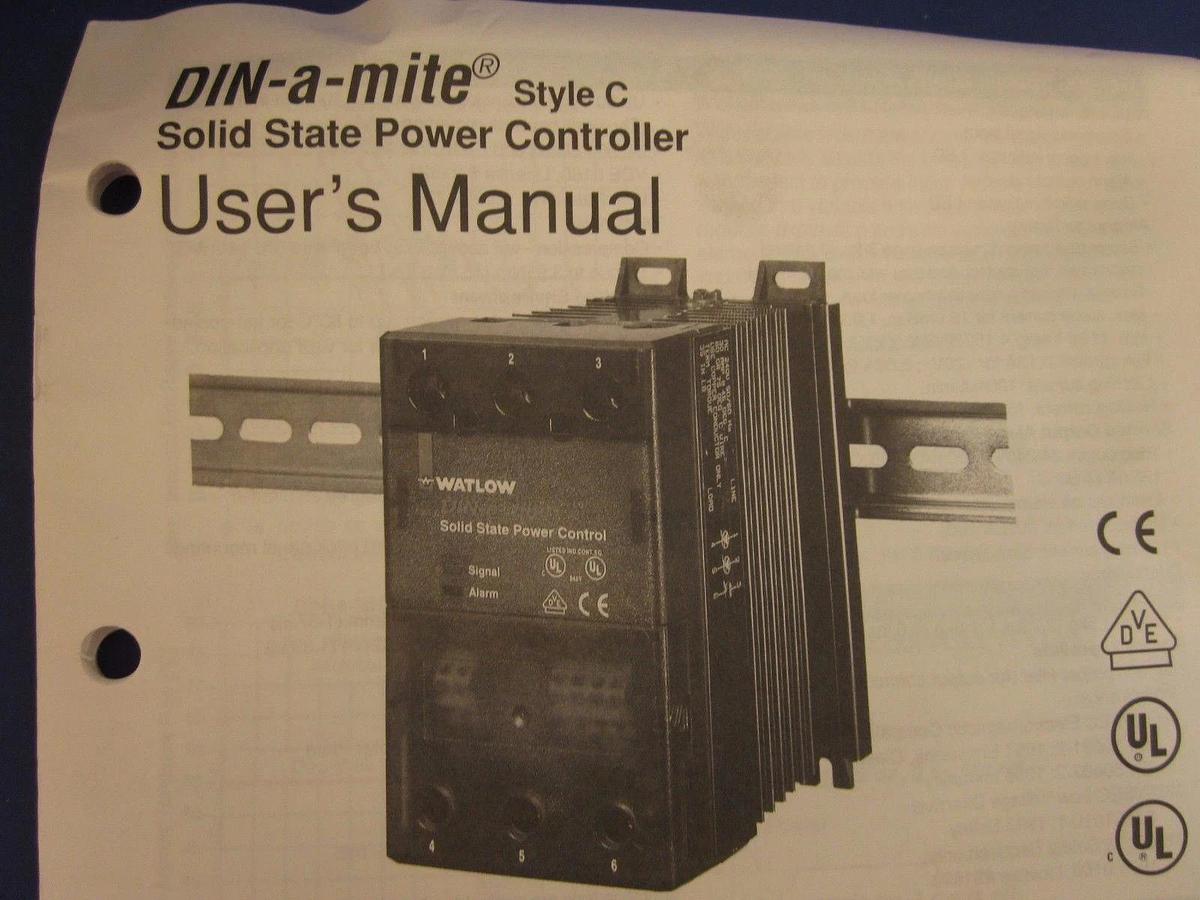 WATLOW DC1P-6548-V301 DIN-a-mite Solid State Power Control w/ Fan, New