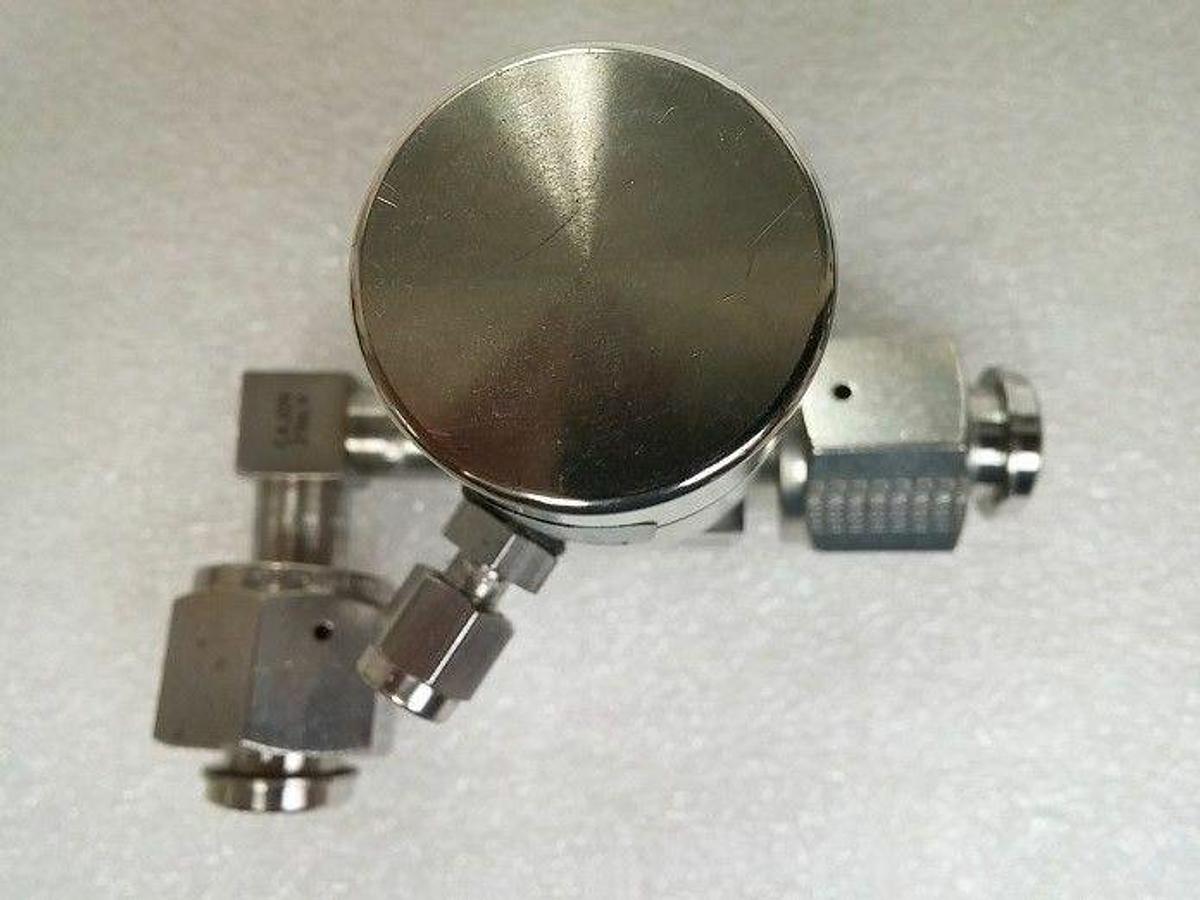Used Nupro SS-HBTW4-C High Pressure Valve, 1/4" Tube x 3/8" Tube Butt, NC, Used