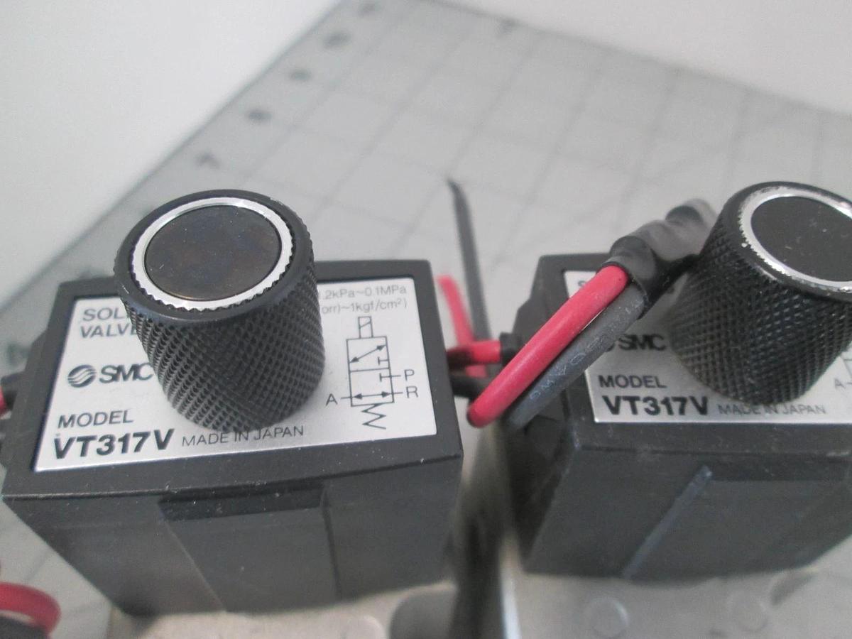Used SMC, Solenoid Valve, VT317V, Used, Lot of 2