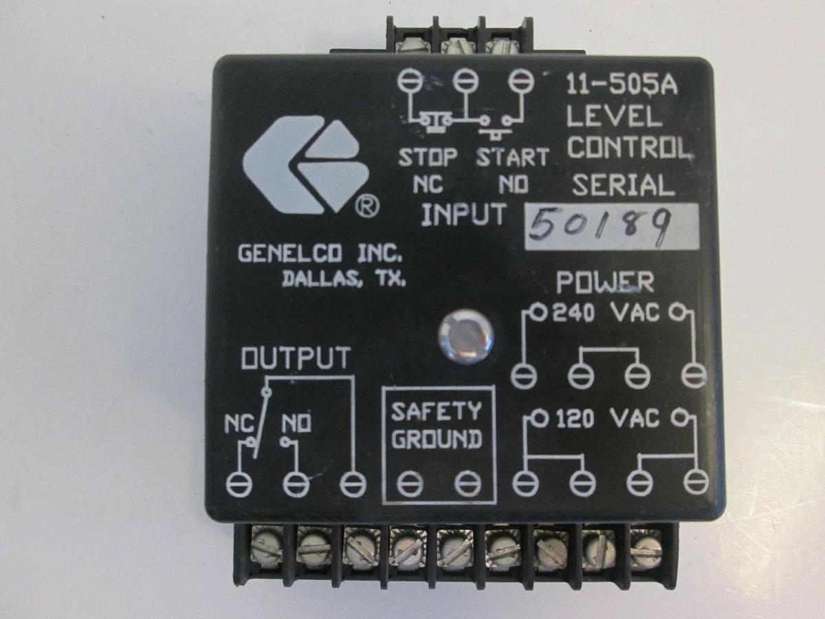 Used Genelco Inc. 11-505A Level Control