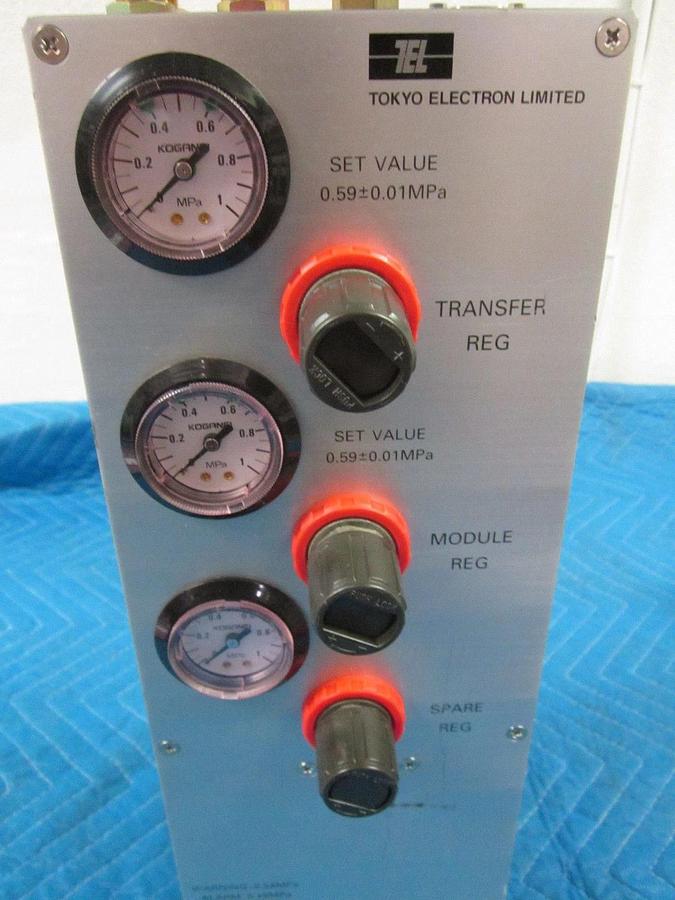 Used TEL Tokyo Electron Air Controller Gauge Assembly 3M87-022555 w/ SUNX DP2-22 1MPa