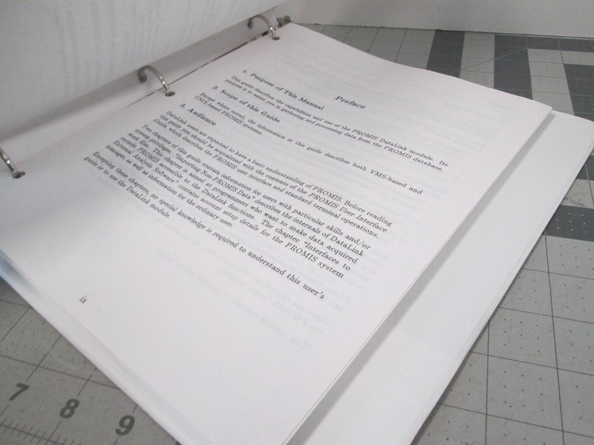 Used Promis, User Datalink Guide, v5.2.1, Used