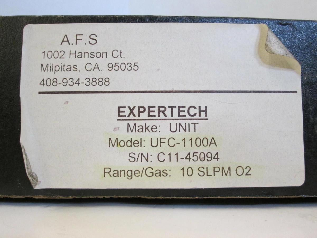 Used Unit UFC-1100A Mass Flow Controller MFC, O2, 10 SLPM, 1/4" Male