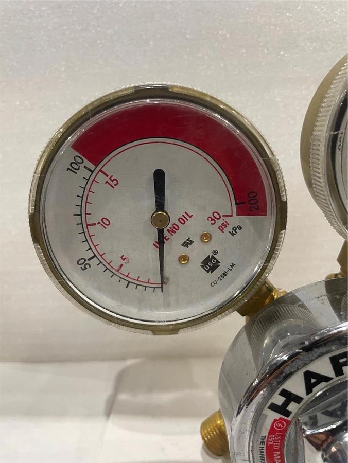 Used Harris, 25GX, Gas Regulator Assy w/ 2 Gauges, Used
