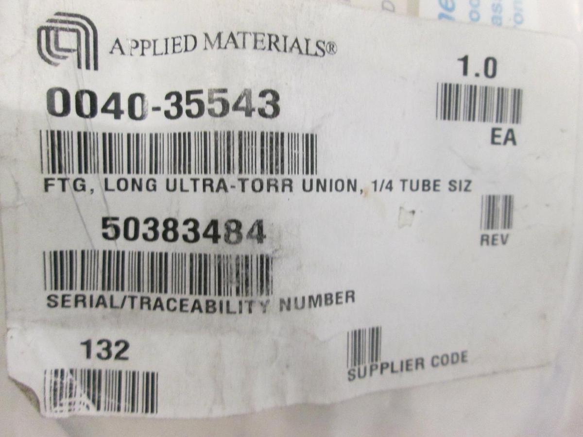 Used AMAT, FTG, Long Ultra-Torr Union, 1/4 Tube Size, 0040-35543, New