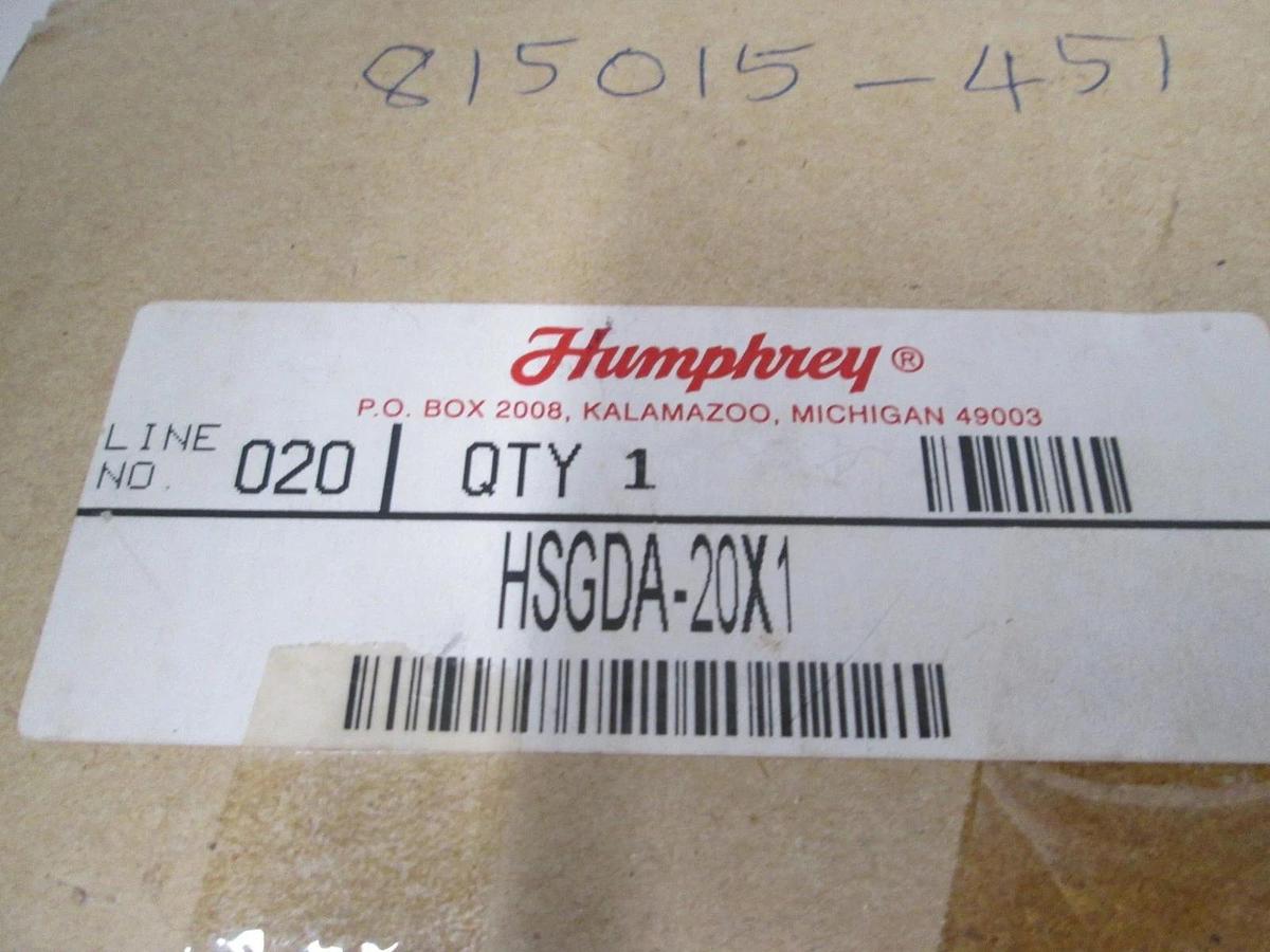 Humphrey, HSGDA-20X1, Air Cylinder Block, Double Acting, 20mm, New