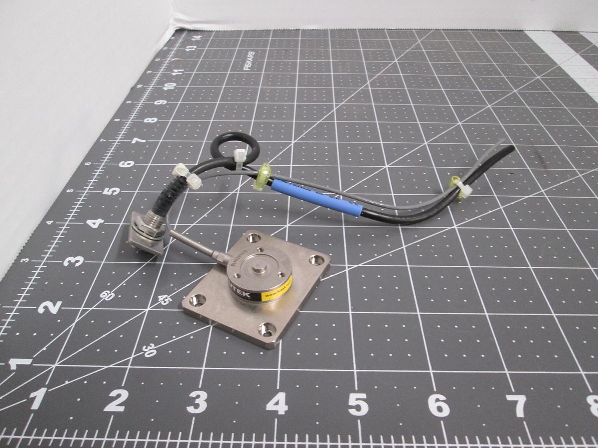 Used FUTEK Miniature Load Button Load Cell Compression Sensor Flange Mount Base