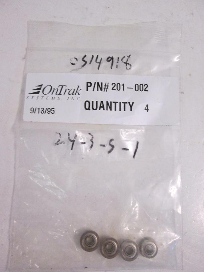 OnTrak 201-002 Bearings, Lot of 4