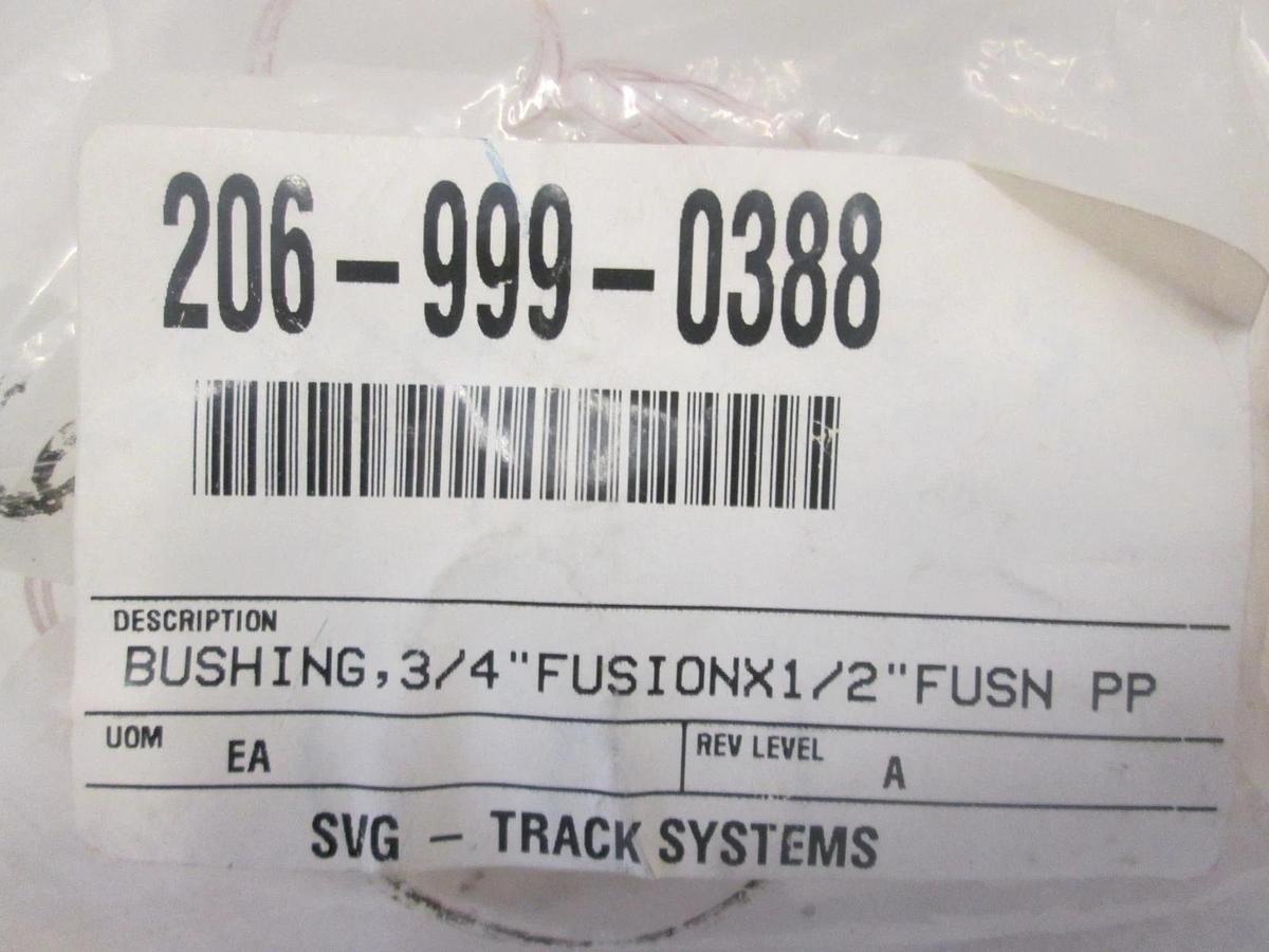 GEORGE FISCHER, 837-101F, BUSHING, 3/4" FUSIONX1/2"FUSN PP, New, Lot of 12