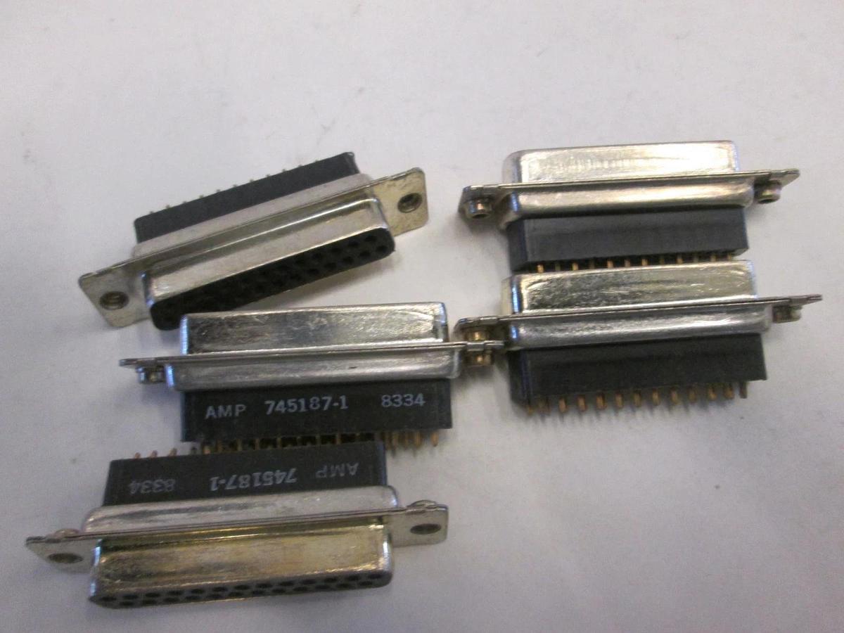 AMP, 745187-1, DB25-S Straight PCM Assy, New, Lot of 5