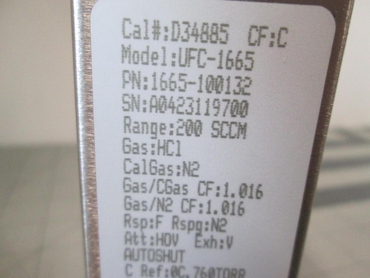 Used Unit, UFC-1665, HCL, 200 SCCM, Mass Flow Controller, New