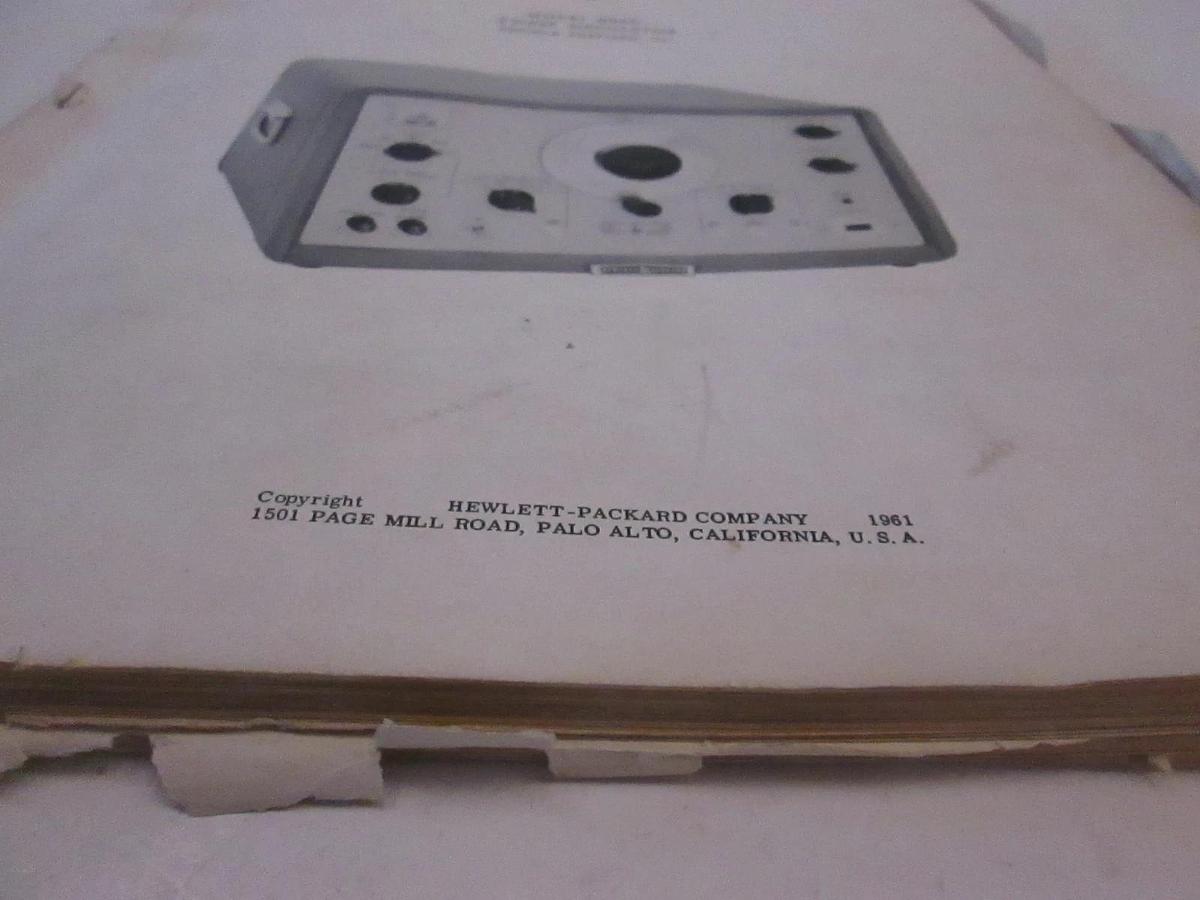 Used HP Model 686C Sweep Oscillator Operating and Service Manual, Used