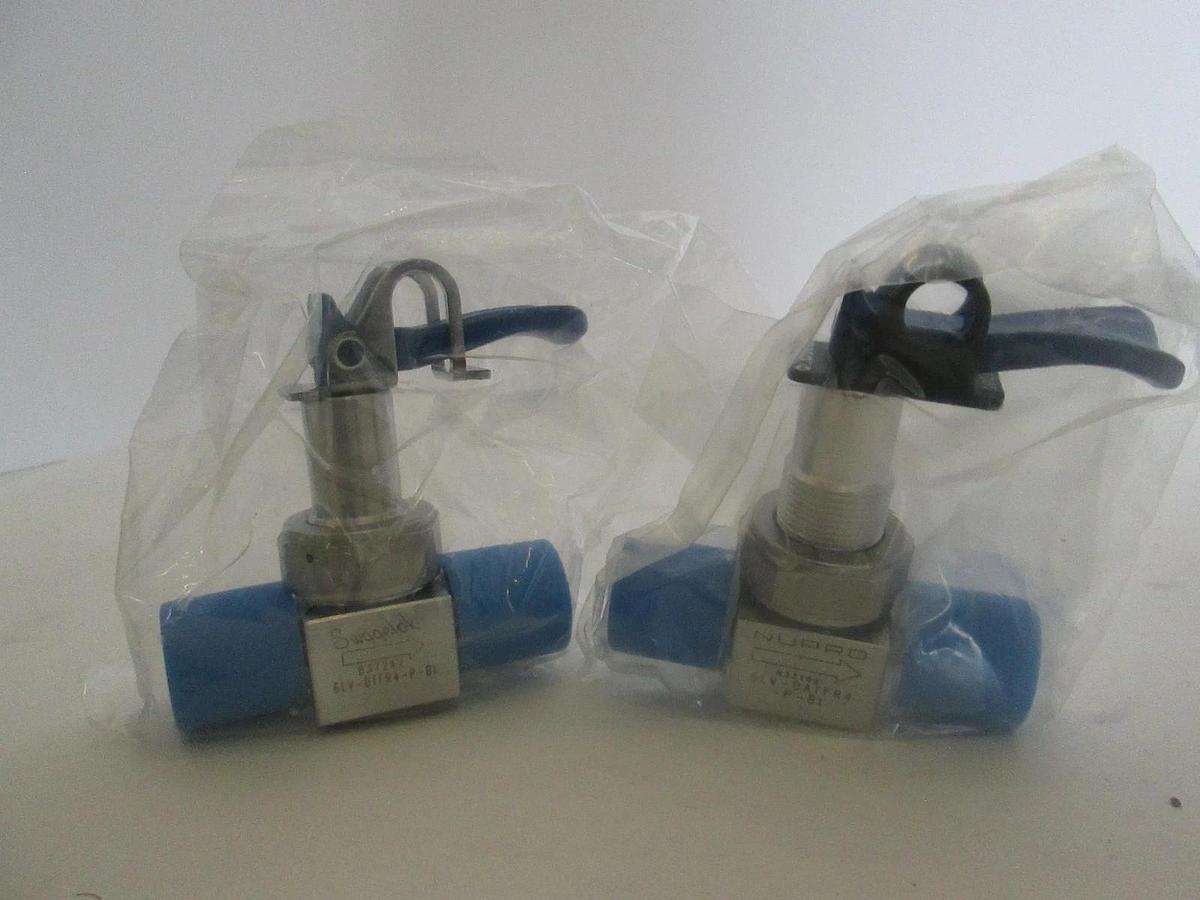 Used Swagelok, 6LV-DTFR4-P-BL, Toggle Valve, Used, Lot of 2