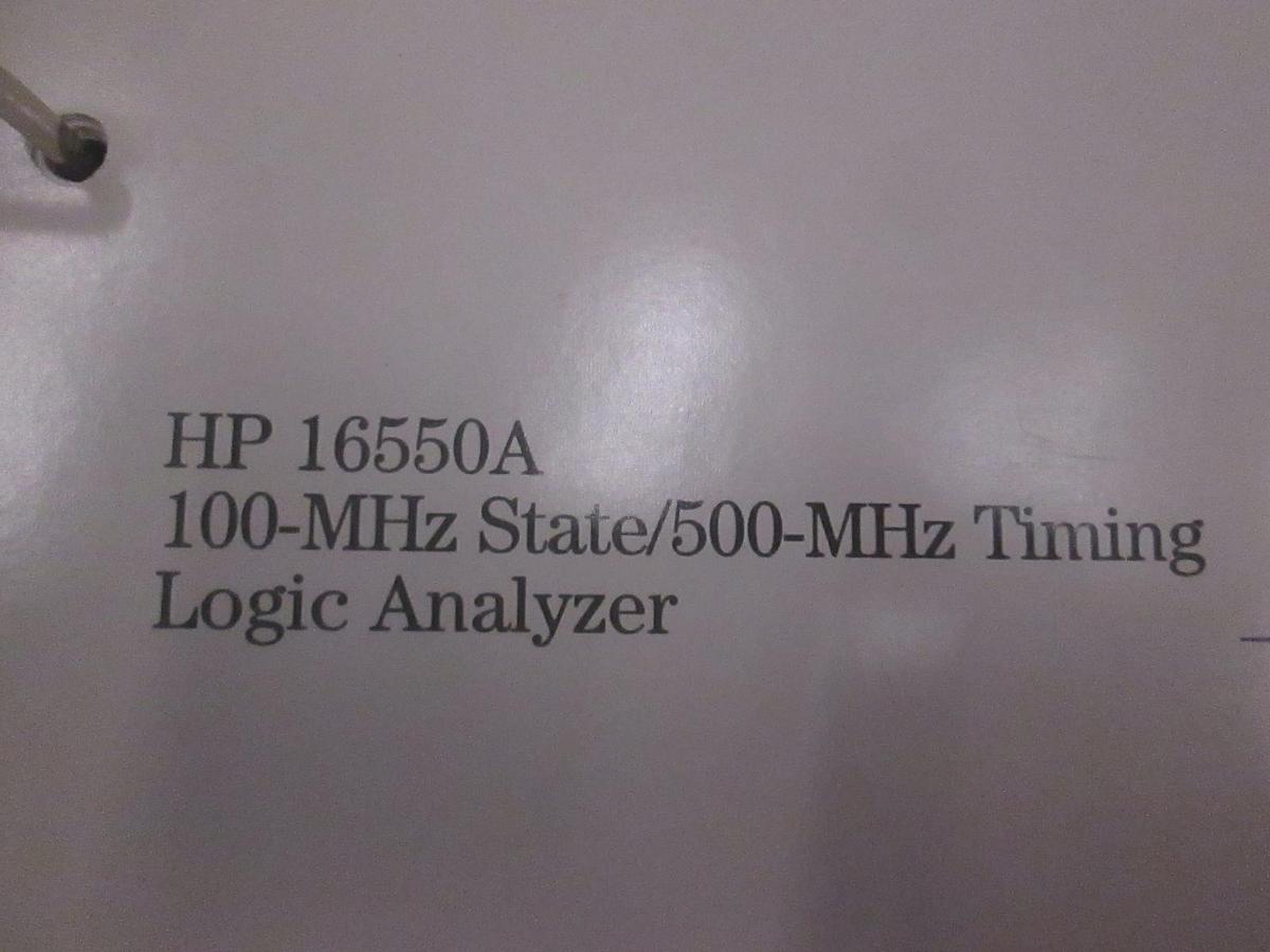Used HP 16550A 100-MHz State/500MHz Timing Logic Analyzer Service Guide, Used