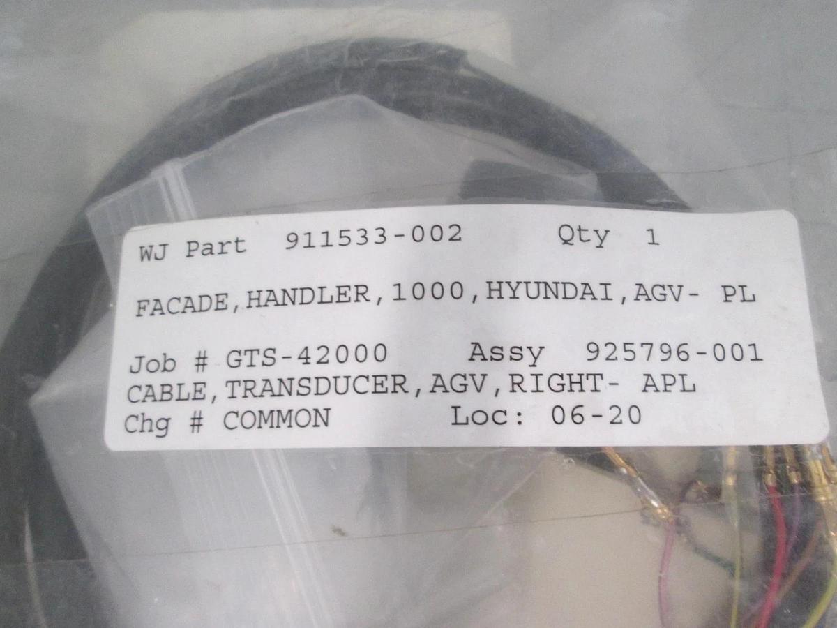 Watkins Johnson, 925796-001 Facade, Handler, 1000, Hyundai, AGV- Right, APL, New