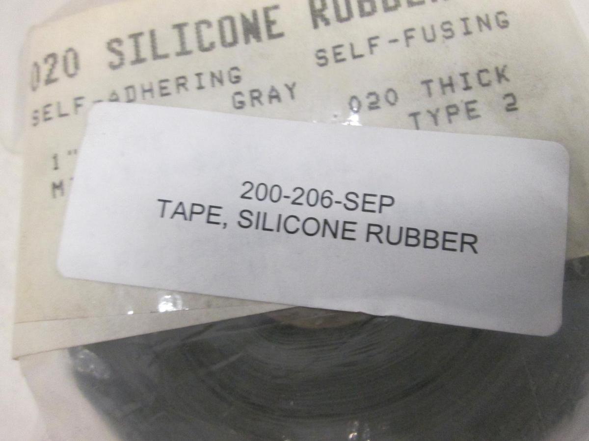 Gudebrod, Inc, G1-020, G1-020 SILICON RUBBER TAPE GREY, 1"w x .020thick, New