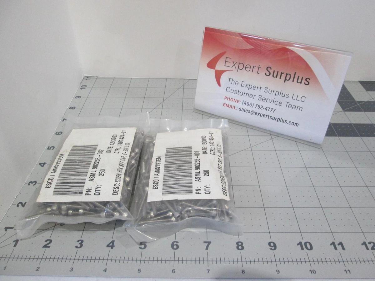 Esco/Aimsystem, Screw, Hex SKT CAP, 6-32X1LSS, New, Lot of 500