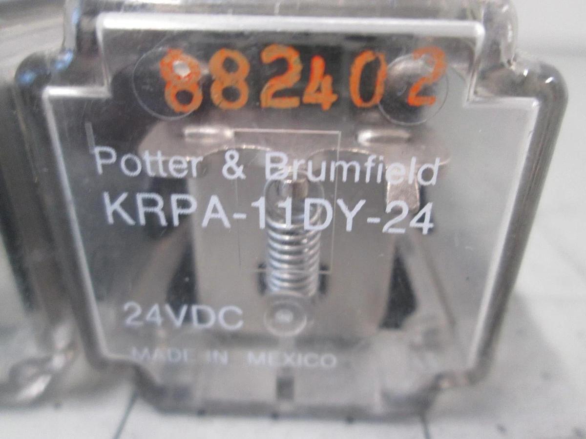 Used Potter & Brumfield, KRPA-11DY-24, Relay, Used, Lot of 2