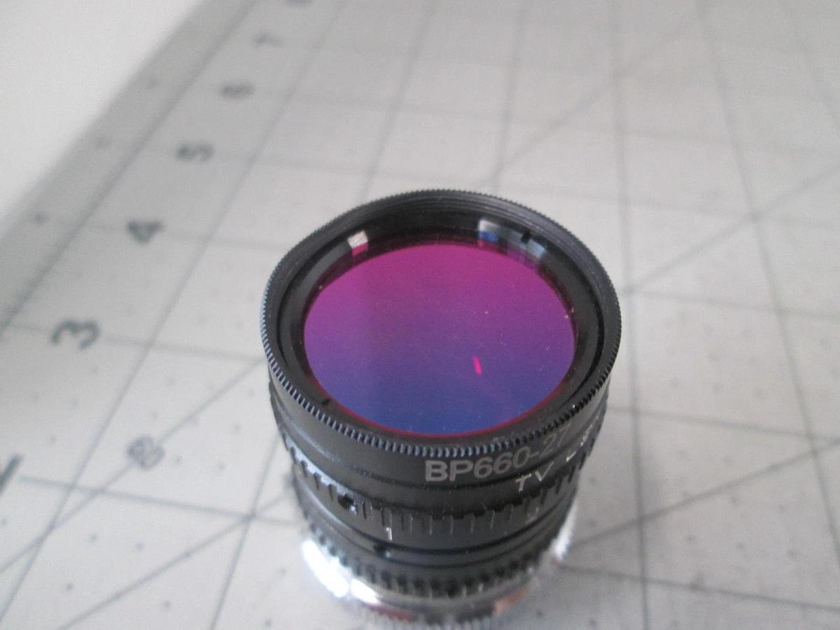 Used Midwest Optical, BP660-27, Band Pass Filter Dark Red w/ Extension, Used
